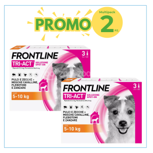 Frontline TRI ACT cani taglia piccola 5-10kg 3 pipette 2