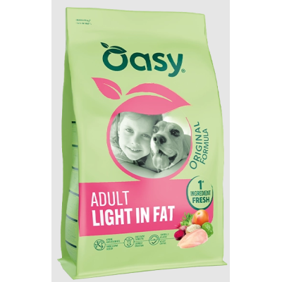 Oasy Cane Adulto Original Formula Light in Fat Pollo 10 kg