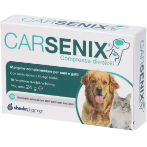 CARSENIX 30 compresse per cani e gatti anziani