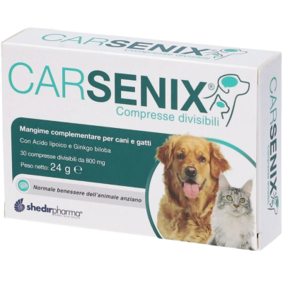 CARSENIX 30 compresse per cani e gatti anziani