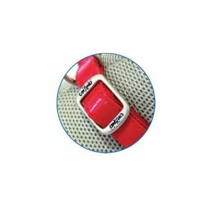 collare in similpelle glossy 2.0-3.0 x 10 cm rosso