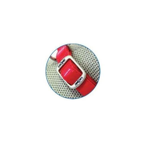 collare in similpelle glossy 2.0-3.0 x 10 cm rosso