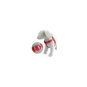 pettorina similpelle glossy 50 - 75 x 2.0 cm rossa