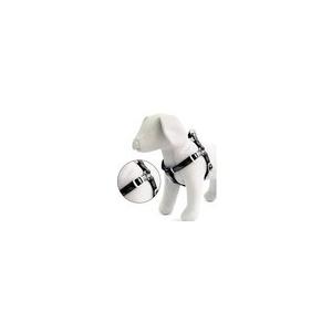 pettorina similpelle glossy 50 - 75 x 2.0 cm nero