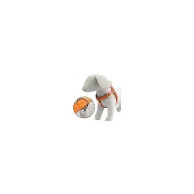 pettorina similpelle glossy 25 - 40 x 1.0 cm arancio