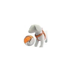 pettorina similpelle glossy 50 - 75 x 2.0 cm arancio