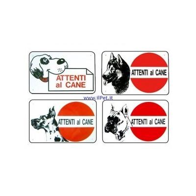 cartello "attenti al cane" HUSKY