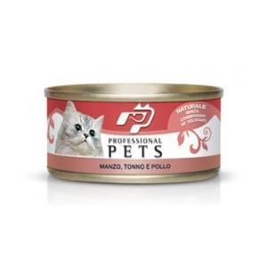 professional pet gatto manzo tonno e pollo 70 gr