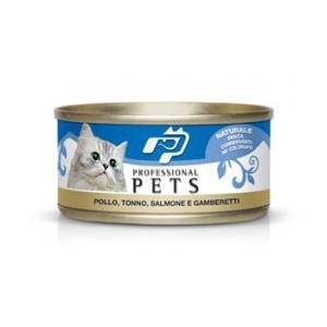 professional pet gatto pollo tonno salmone e gamberetti 70 gr