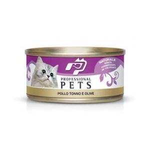 professional pet gatto pollo tonno e olive 70 gr