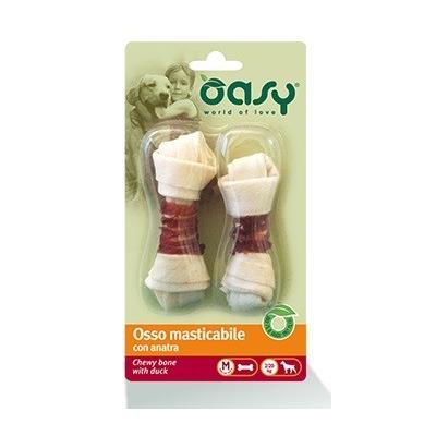Oasy Cane Snack Osso Masticabile Anatra Tg. M 54g