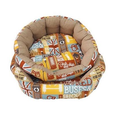 ROLLING PET cuccia softy bandiere ovale 65 x 55 cm