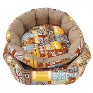 ROLLING PET cuccia softy bandiere ovale 65 x 55 cm