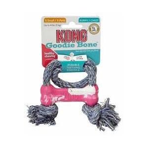 KONG puppy goodie bone con corda XS 8 cm