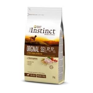 true instinct cane original adult medium pollo e riso integrale 2 kg