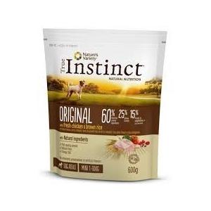 true instinct cane original adult mini pollo e riso integrale 600 gr