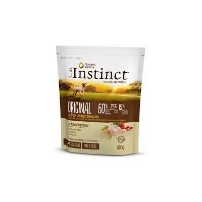 true instinct cane original adult mini pollo e riso integrale 600 gr