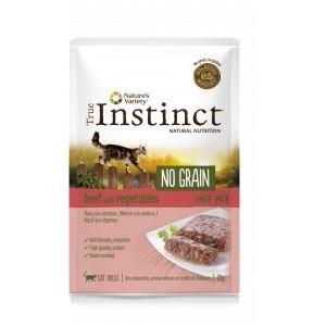 true instinct gatto no grain adult manzo e verdure patè 70 gr
