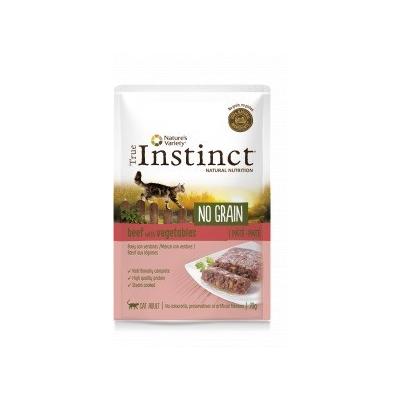 true instinct gatto no grain adult manzo e verdure patè 70 gr