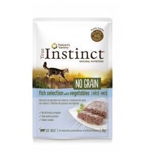 true instinct gatto no grain adult pesce e verdure patè 70 gr