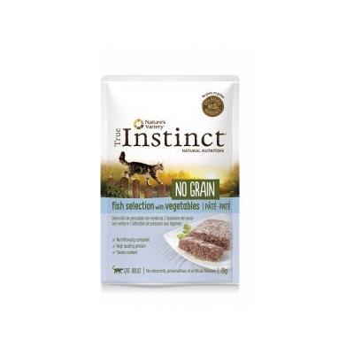 true instinct gatto no grain adult pesce e verdure patè 70 gr