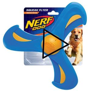 NERF squeack tri-flyer elica gomma 12 cm