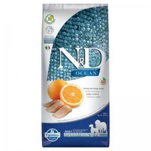 Farmina  Cane N&D Ocean Adulto Medium&Maxi Aringa & Arancia