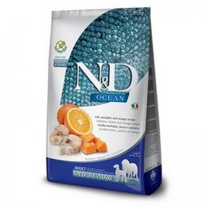 Farmina  Cane N&D Ocean Adulto Medium&Maxi Merluzzo, Zucca & Arancia