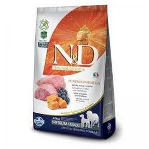 Farmina Cane N&D Pumpkin Adulto Medium&Maxi Agnello, Zucca& Mirtillo