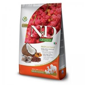 Farmina Cane N&D Quinoa Skin&Coat Adulto Mini Aringa, Quinoa, Cocco & Curcuma