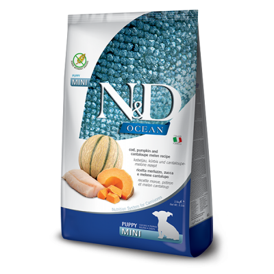Farmina Cane N&D Ocean Puppy Mini Merluzzo, Zucca & Melone Cantalupo